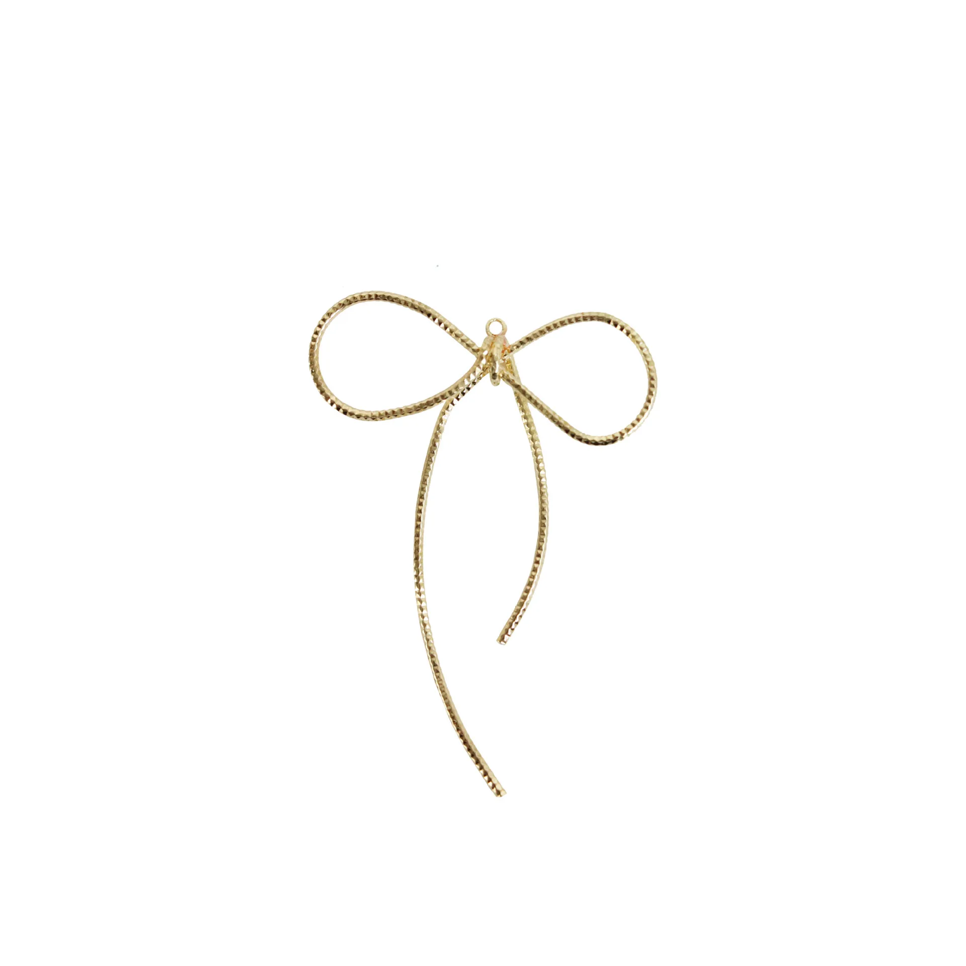 

10 PCS 45x35mm Metal Copper Bowknot Charms Pendant DIY Earring Pendant Accessories For Jewelry Making