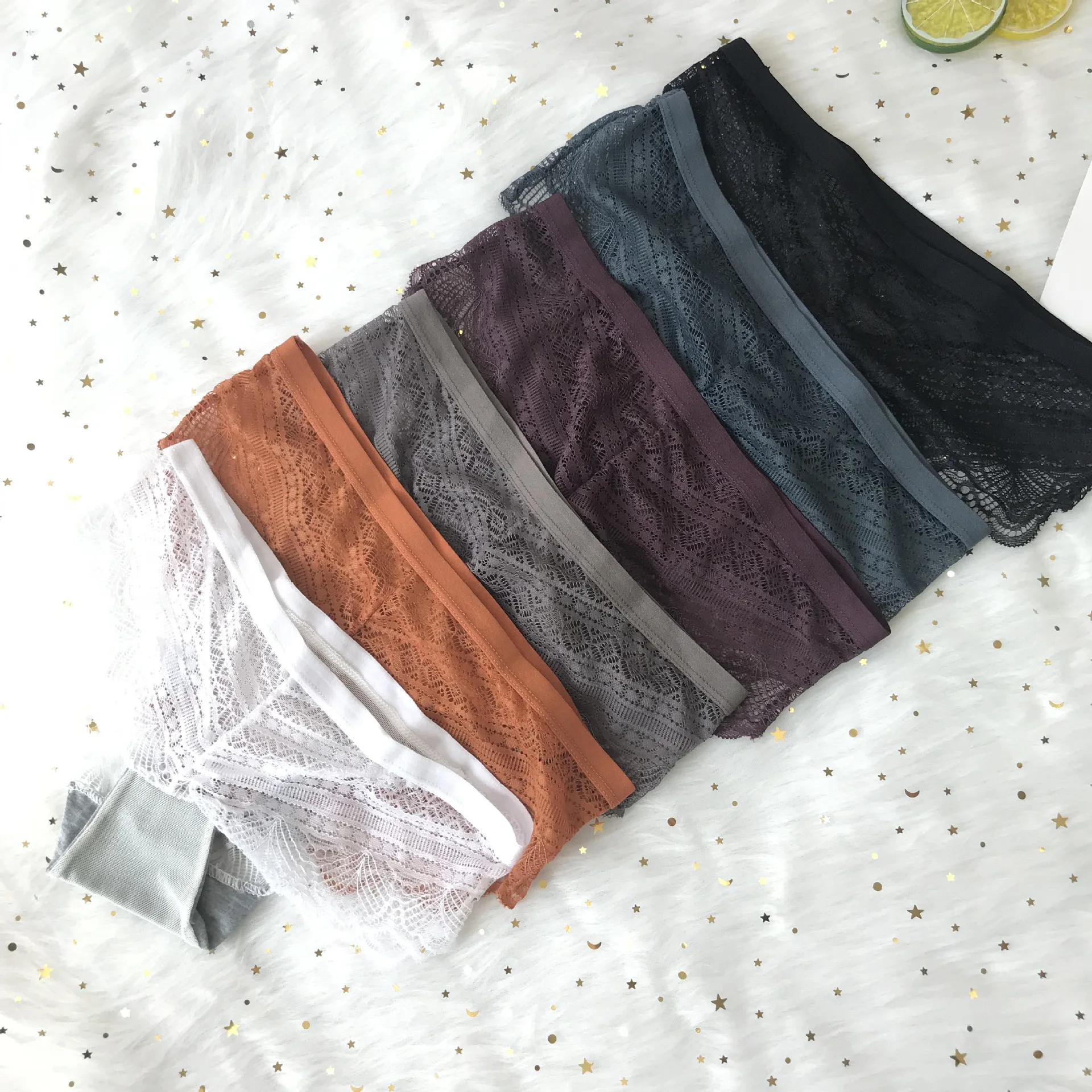 Комплект женского кружевного нижнего белья с чашками пуш ап|Комплекты белья| |