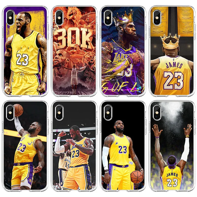 Мобильный телефон LeBron JAMES King чехол для Apple Iphone 5 6 7 8X11 PRO MAX XR XS SE защитный из ТПУ