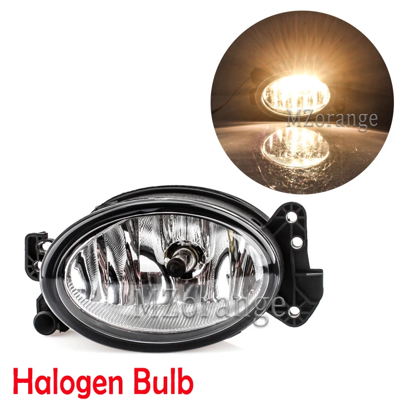 Halogen Bulb MZORANGE передние противотуманные фары светильник A1698201556 1698201656 для Mercedes Benz W204 C230 C300 C350 W211 E320 E350 W164 противотуманная фара светодиодный лампы - Цвет: Halogen Bulb