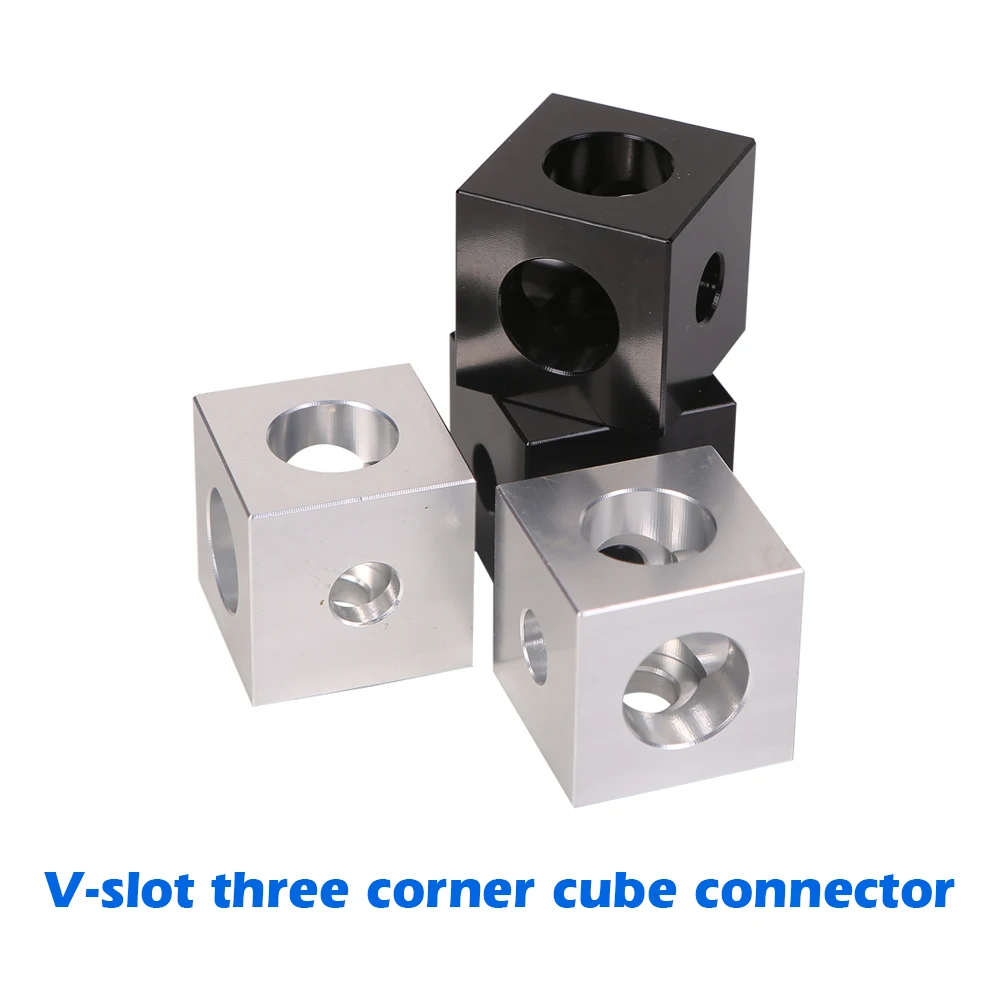 3D Printer Opensource V-slot Three Corner Cube Corner Prism Connector Adjustable Wheel Bracket