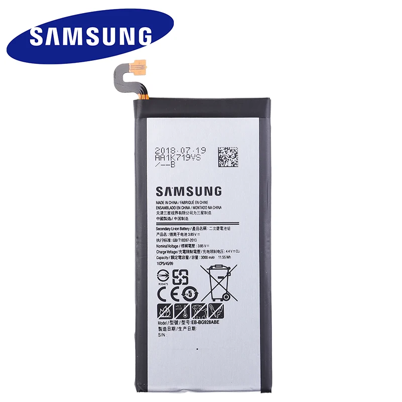 Батарея EB-BG928ABE для samsung Galaxy S6 Edge Plus SM-G9280 G928P G928F G928V G9280 G9287 плюс S6edge+ 3000 мАч