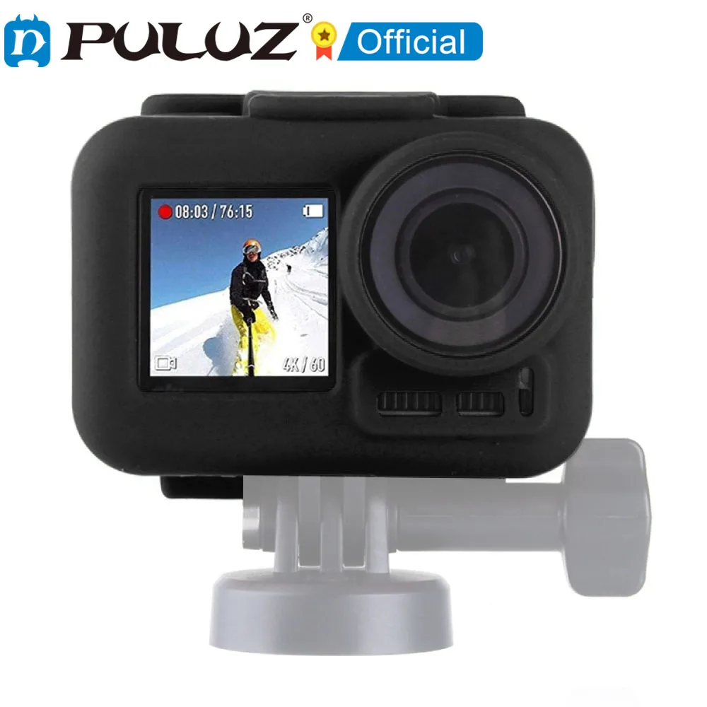 PULUZ Silicone Protective Soft Case for DJI Osmo Action with Frame Sport Camera Cover Accessories | Электроника
