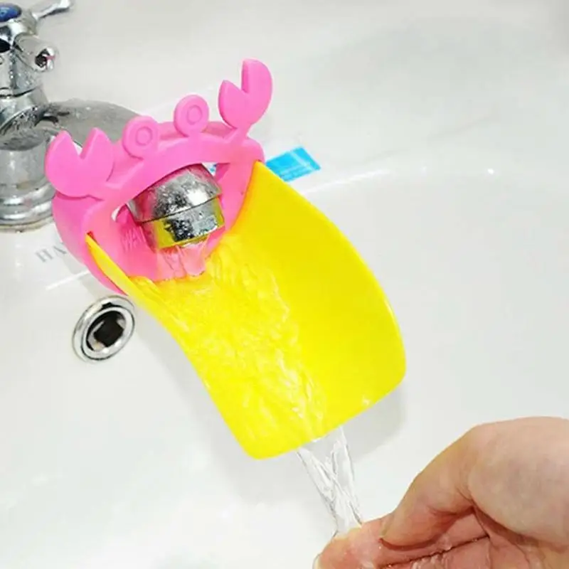 Crab Children's Guide Sink Cartoon Style Washer Faucet Extender Baby Washer Faucet Extender Kitchen Accessories Home