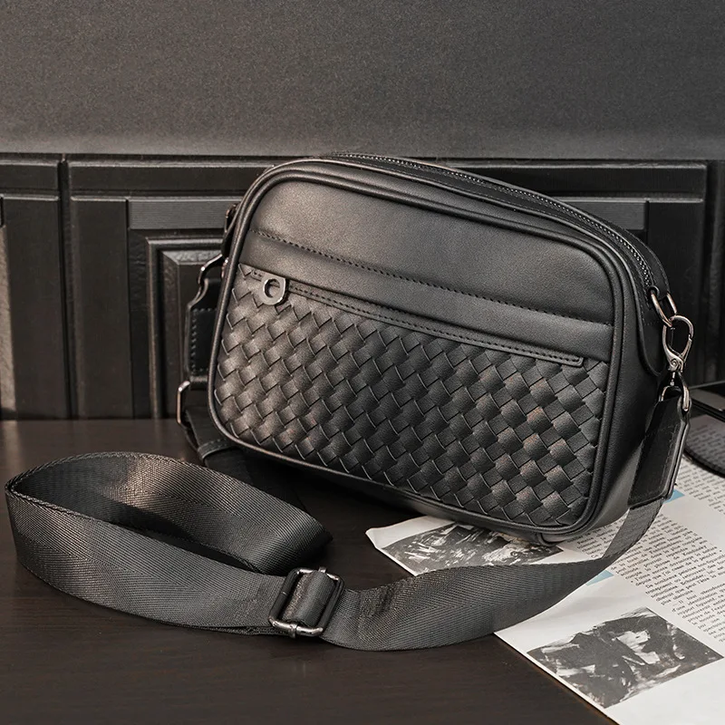 Xiao.p Fashion Men's High Quality Pu Leather Messenger Bag