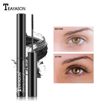 

New 4D Fiber Curling Mascara Long Eyelash Silicone Brush Curving Lengthening Mascara Waterproof Longlasting Makeup Eye Cosmetic