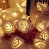 1.5M 10LED Artificial Rose Flower Garland String Light LED Fairy Lights Valentine's Day Wedding Christmas Party Decorations ► Photo 3/6