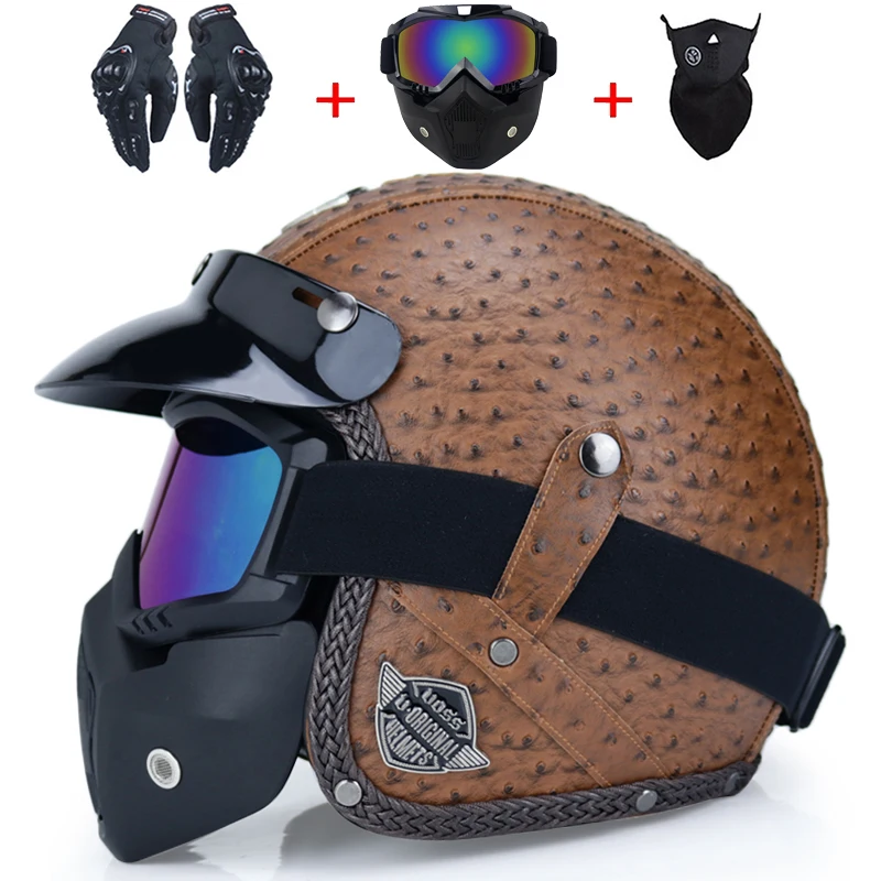 3/4 шлем с открытым лицом, персонализированные мужские и женские винтажные Ретро мотоциклетные шлемы в горошек, cascos de motociclistas