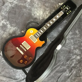 

High quality Chinese electric guitar, red electric guitar guitar, mahogany body, real picture shooting, free shipping