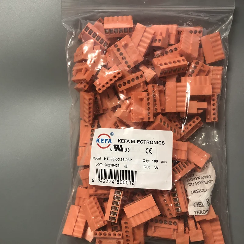 Aexit Schraubklemmen 50 Stück - 4-polige PCB Klemmen 3,96mm Pitch Für Elektronik