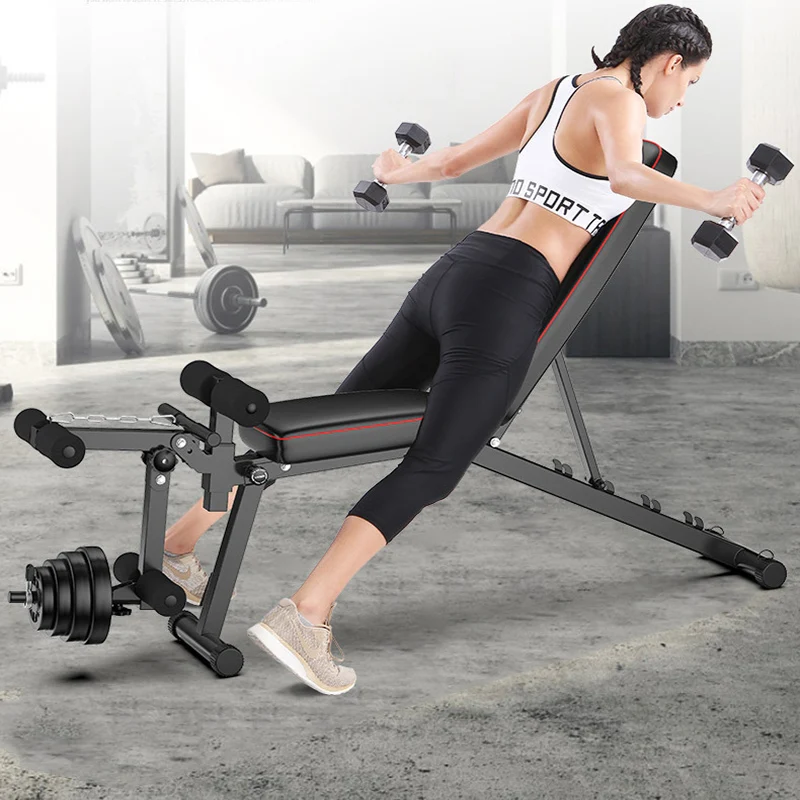 MIYAUP-Multifunctional Foldable Dumbbell, Sit Up Benches, Home Gym Chair, Multiple Training Bench