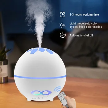 

400ML Essential Oil Aroma Diffuser Ultrasonic Round Ball Air Humidifier Aromatherapy Fogger With Remote Control for Household