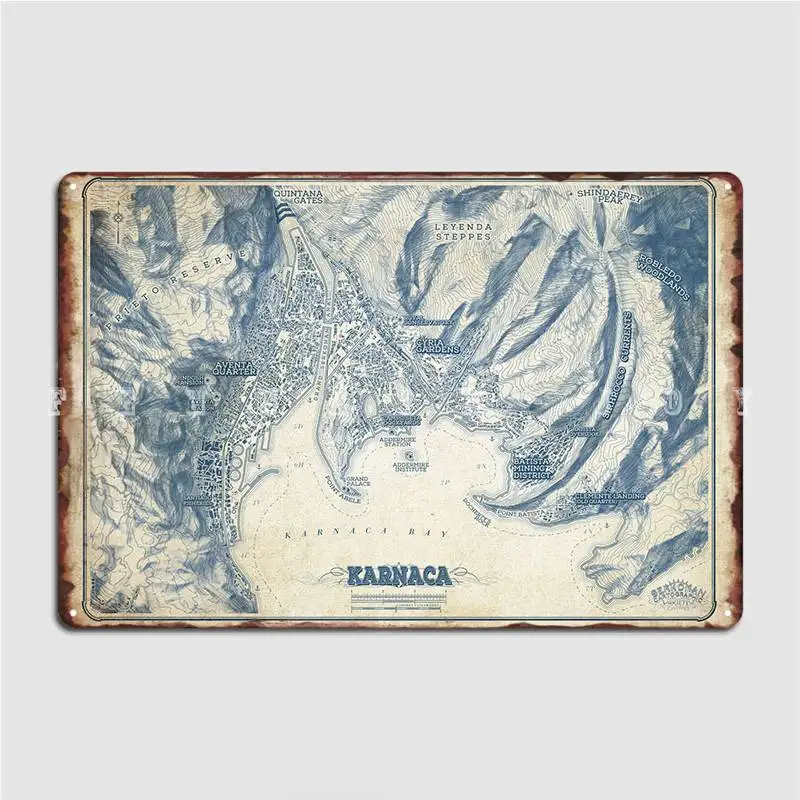 

Karnaca Metal Plaque Poster Club Party Decoration Bar Cave Poster Tin Sign Poster