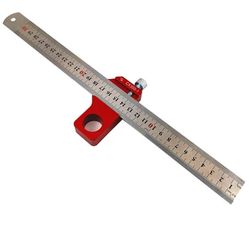 

Woodworking Ruler Angle Scriber Locator Positioner Carpenter Gauge Tool Prop Hot