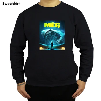 

Megalodon Shark The Meg Funny hoodie Cool Casual pride sweatshirt men New Fashion sweatshirt Loose Size top sbz8414