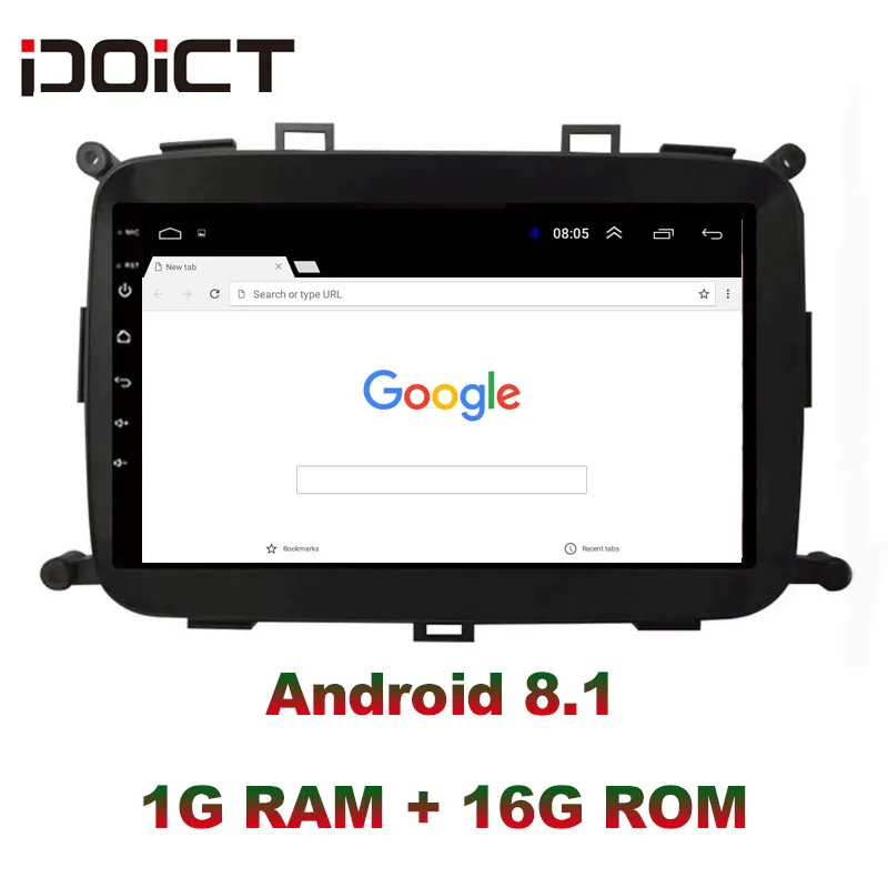 IDOICT Android 8,1 автомобильный dvd-плеер gps навигация Мультимедиа для KIA Carens 2013- радио автомобильная стереосистема Bluetooth wifi