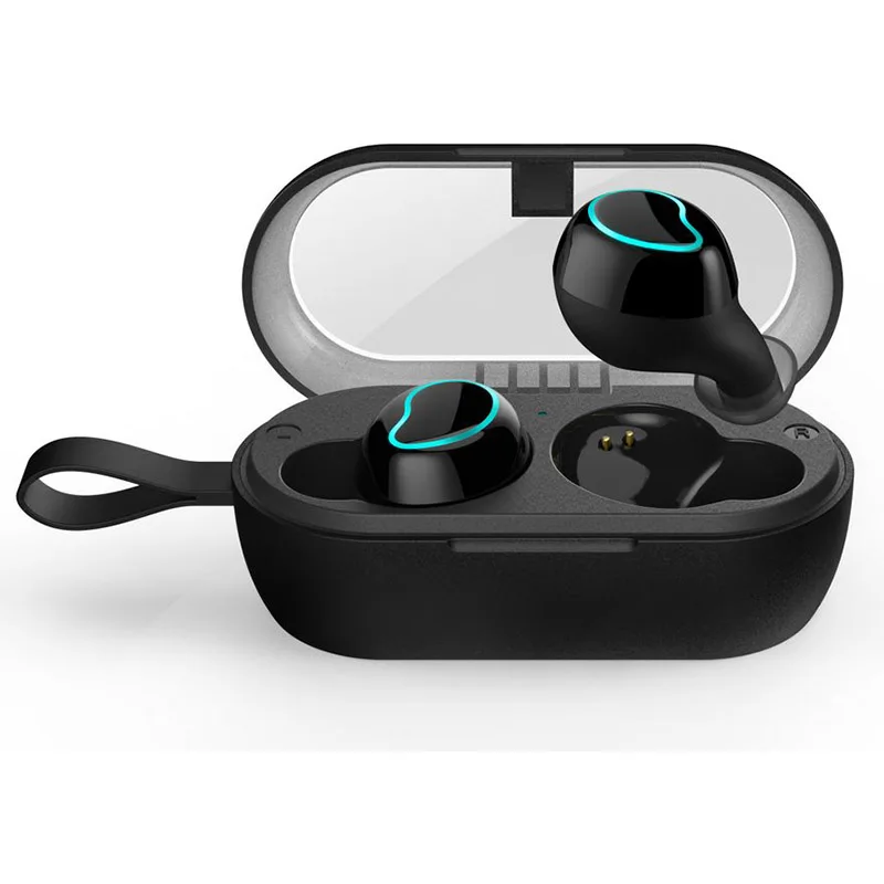 Bluetooth 5,0 беспроводные наушники HD Аудио гарнитура 5,0 в ухо стерео HD звук громкой связи вызов IPX5 400 мАч батарея коробка зарядка