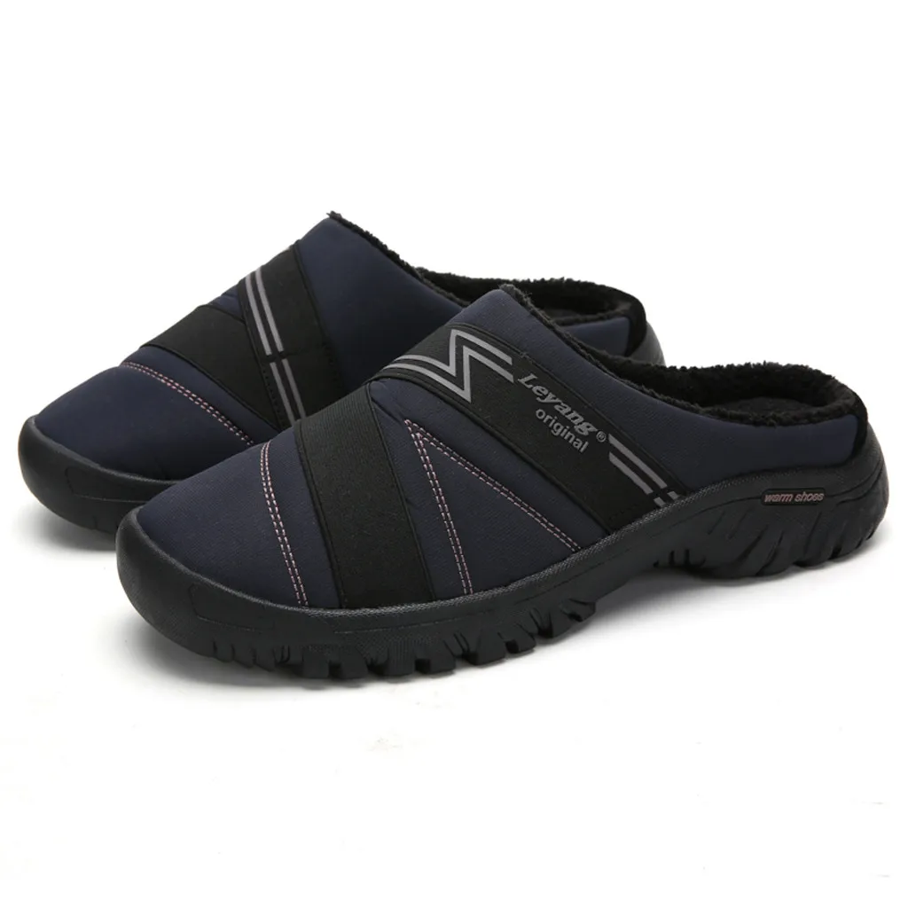Large Size Couple Slippers Warm Cotton Winter Slippers Flat With Non-Slip Autumn Slippers Casual Sneakers For Man erkek ayakkabi