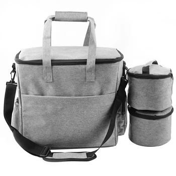 

Portable Pet Travel Bag Multiple Pockets Dogs Tote Bag With 1 Dog Food Carrier Bag Pet Storage Organizer Supplies For Travel