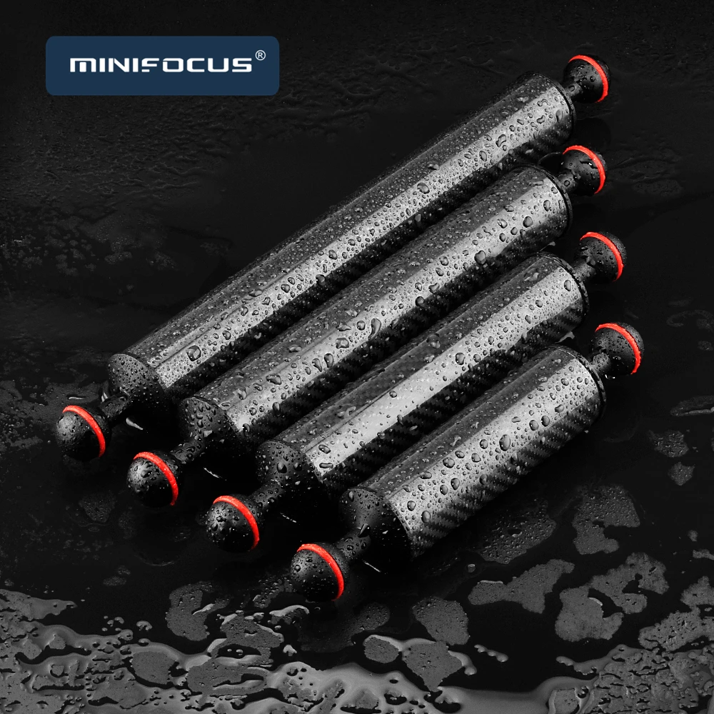 Subaquático para Mergulho Fibra de Carbono Caixa de Luz de Vídeo Flutuação de Flutuação Montagem de Bola Braço Flutuante - Estroboscópio Peças 2 x D40mm - Image 2