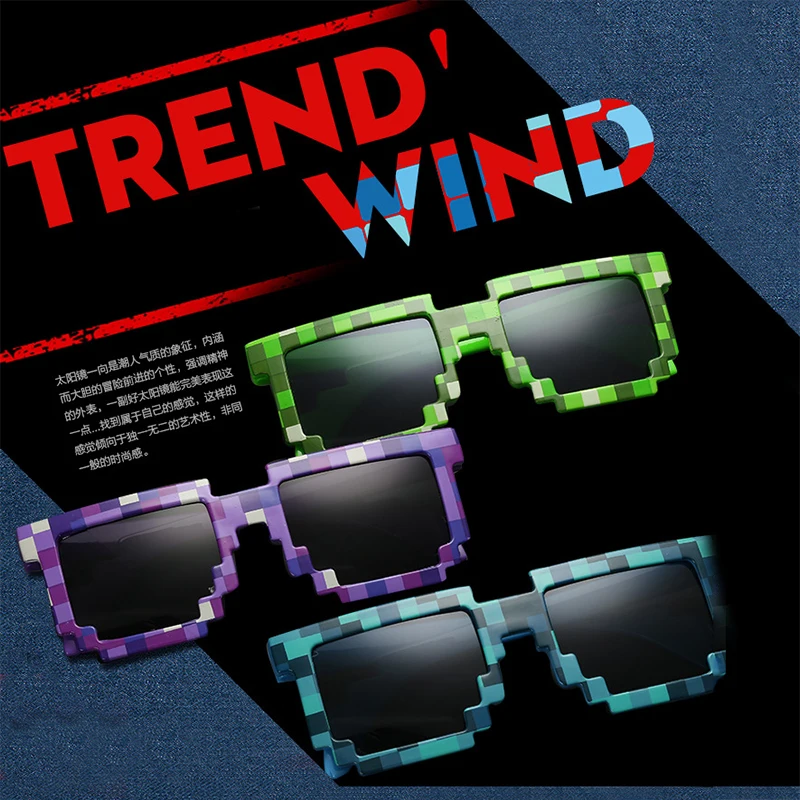 

Fashion Brand Sunglasses Kids Action Game Toys Anti-uv Baby Sun-shading Eyeglasses Square Glasses Gifts Kids Toys For Boys Girls