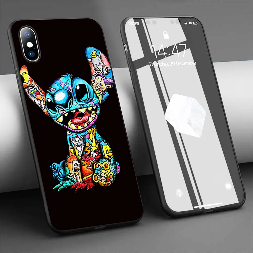 Lilo Stitch Ohana чехол s Мягкий силиконовый чехол для iPhone 11 Pro Max XR XS 5S SE 6 6S 7 8 Plus чехол для телефона TPU Capinha Coque - Цвет: SJK2347153HB