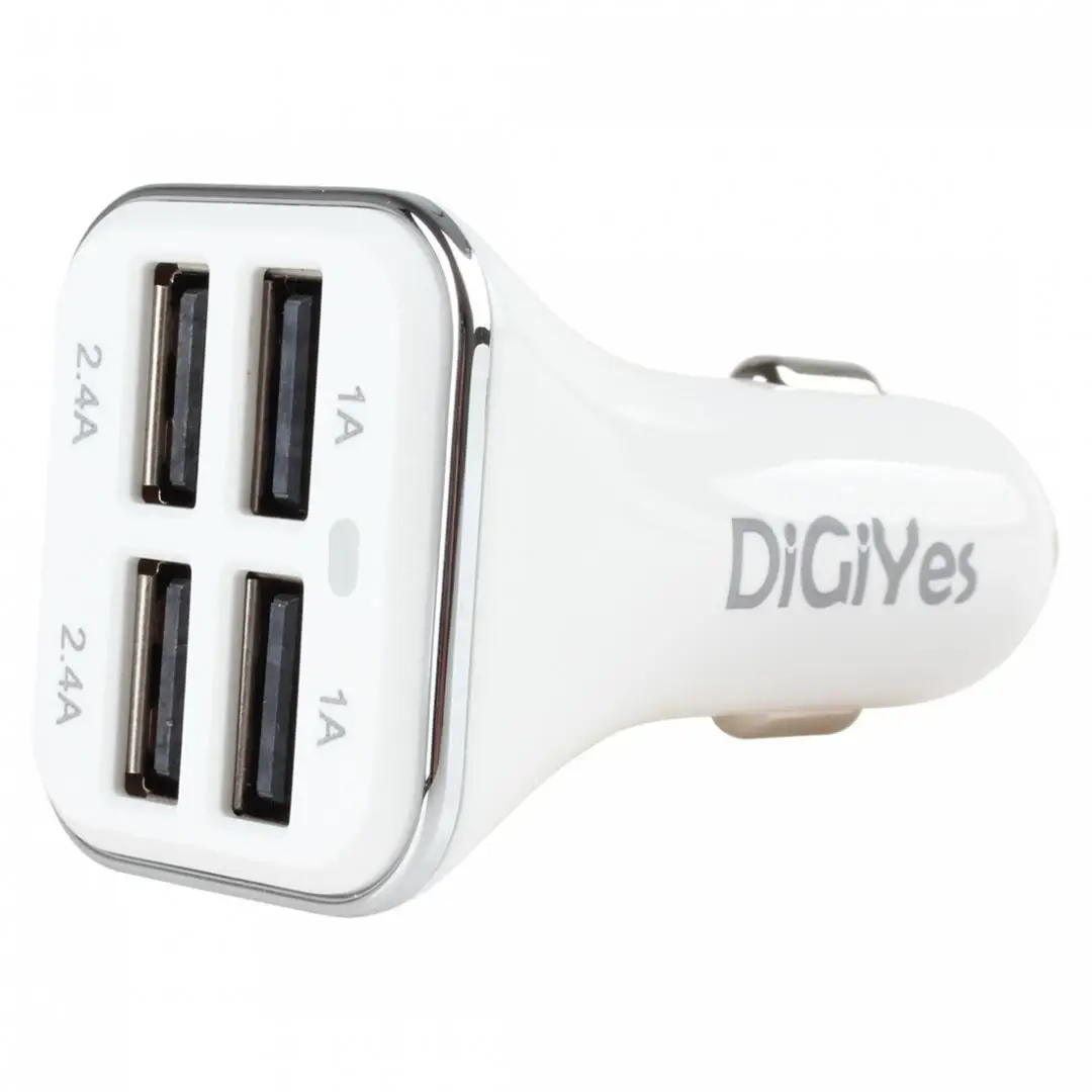 DiGiYes 34 Вт 5 В 6.8A 4 порта USB розетка для автомобильного прикуривателя Разветвитель авто зарядное устройство адаптер питания для планшета