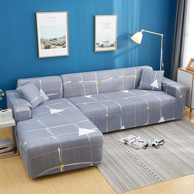 Стрейч-чехол для дивана, хлопок, эластичные Чехлы для дивана, угловой диван, полотенце, чехол для секционного дивана, L форма, чехлы для дивана, для гостиной - Цвет: M