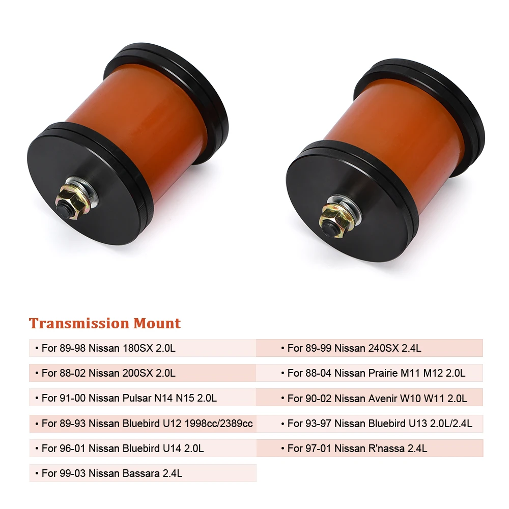 WLR RACING-Adjustable Engine Mount Set for 240sx S13 S14 SR20DET KA WLR-TMN12