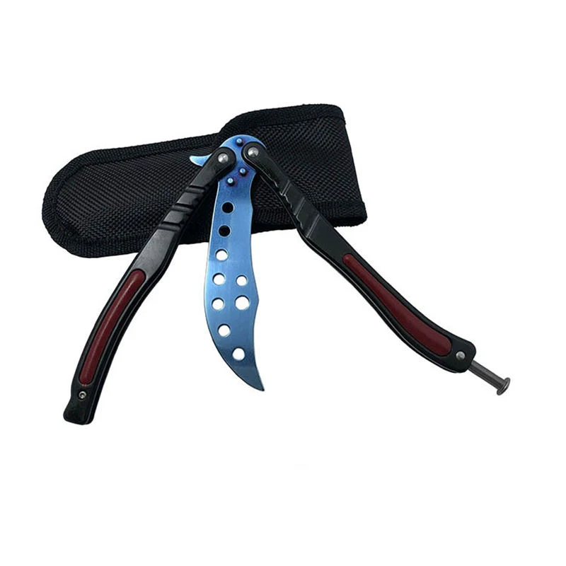 Бабочка в ноже balisong Karambit складной нож Лезвие подарок для мужчин тренировочный нож Практичный Нож не заточенный с отверткой