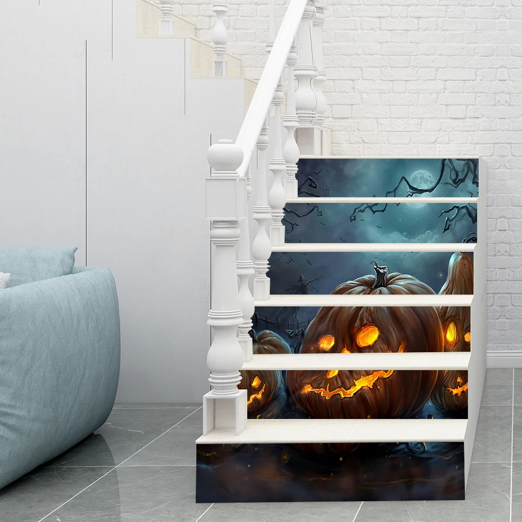 6pcs/set 3D Stair Decals Stickers Stair  Decals Staircase Sticker