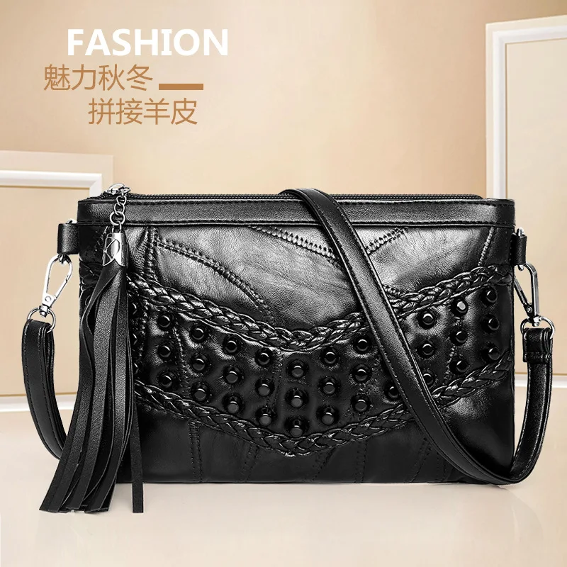 

Sheepskin Handbag Women's Fashion New Style Genuine Leather Shoulder Fashion WOMEN'S Bag
