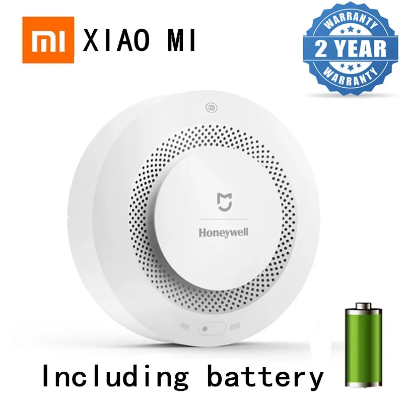 Sensor Detector de humo con alarma de fuego de Xiaomi Mijia Honeywell, funciona con la aplicación Mi Home, multifunción, recordatorio de entrada