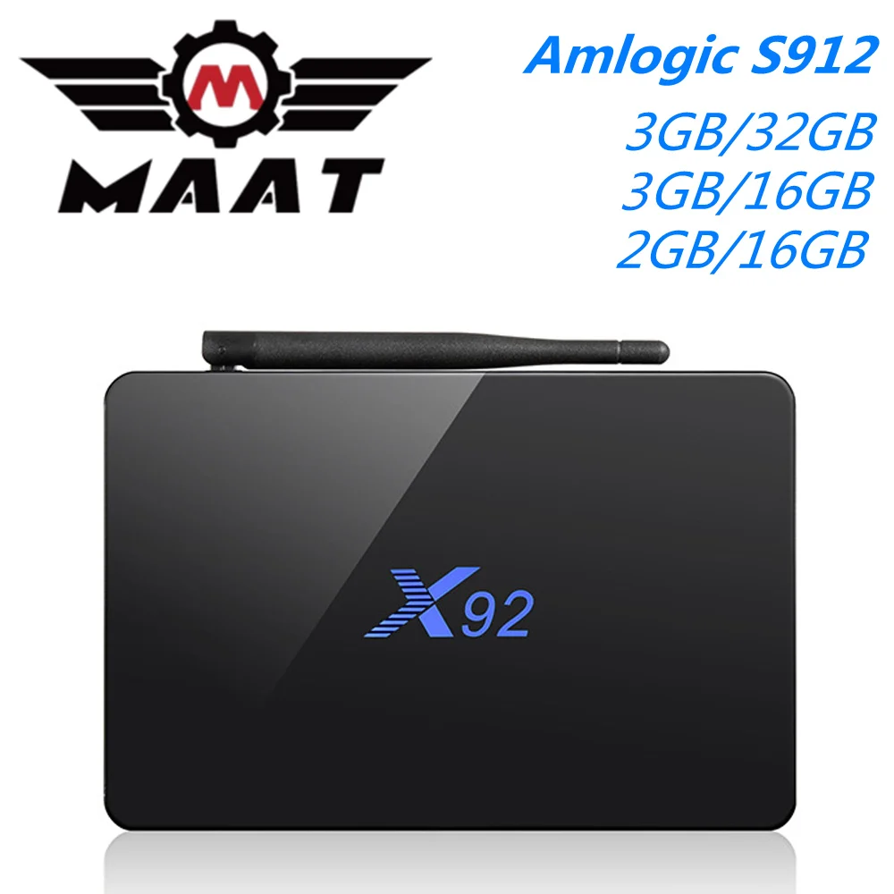 ТВ приставка MAAT 3 Гб Ram 32 ГБ Android 7 1 Smart Amlogic S912 2 16 Восьмиядерный 5G Dual Wifi 4K Youtube H.265 BT4.0