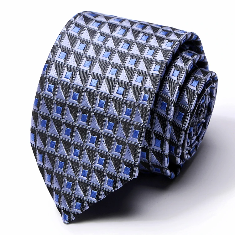Новинка 7,5 см галстуки для мужчин полосатый клетчатый синий галстук свадебное платье галстук модный роскошный клетчатый бизнес Роскошный
