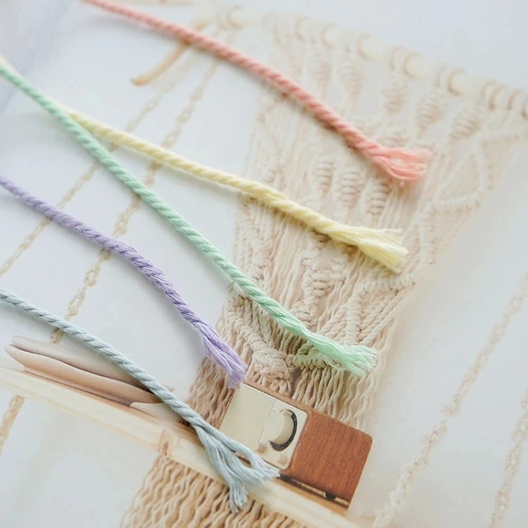 150g/roll 150M 2MM Cotton Crochet Yarn Macrame Cord Chunky Yarn For  Crocheting Handbag Blankets Crafts Projects - AliExpress