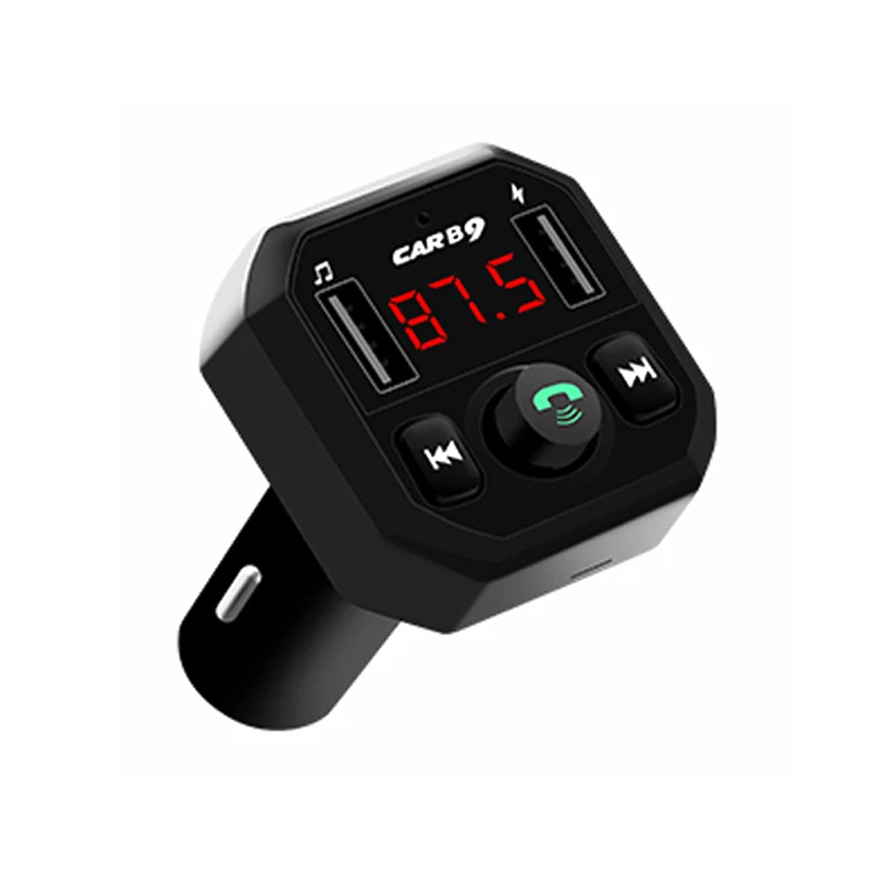 DHKEJI беспроводной fm-передатчик Bluetooth 5,0 MP3-плеер Hands-free Автомобильное быстрое зарядное устройство с двумя USB адаптер питания TF карта