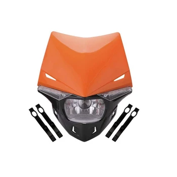 

12V 35W Motorcycle Led Headlight Bulb for Honda Kawasaki Suzuki Yamaha KTM EXC ATV - Orange