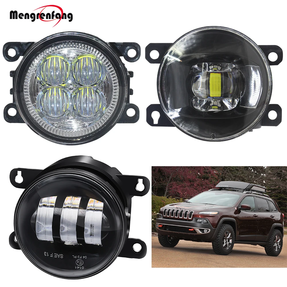 Car LED Lens Fog Light Assembly For Jeep Cherokee KL 2014 2015 2016