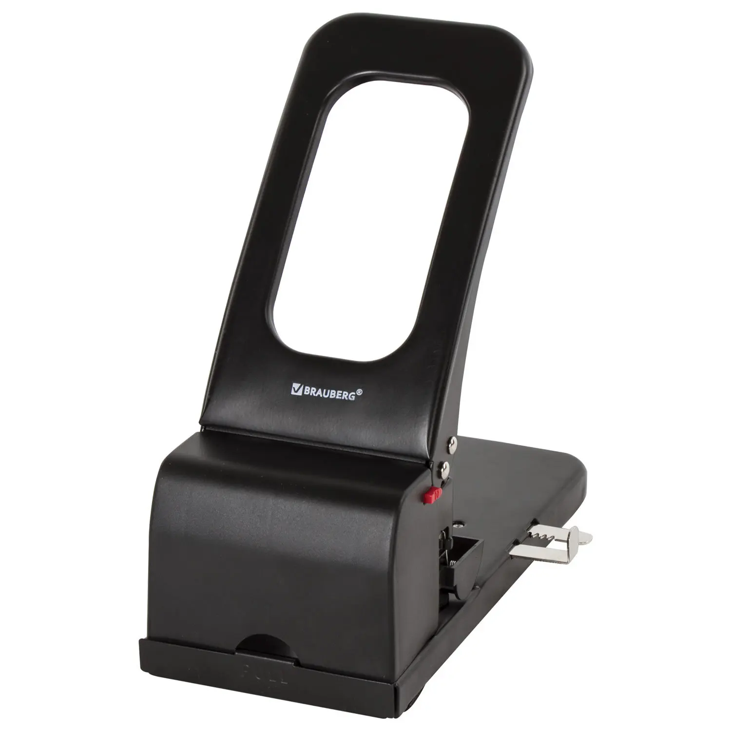 Hole punch metal powerful brauberg &quotheavy duty&quot up to 100 sheets black 226869 hole figured paper cutter for scrapbooking |