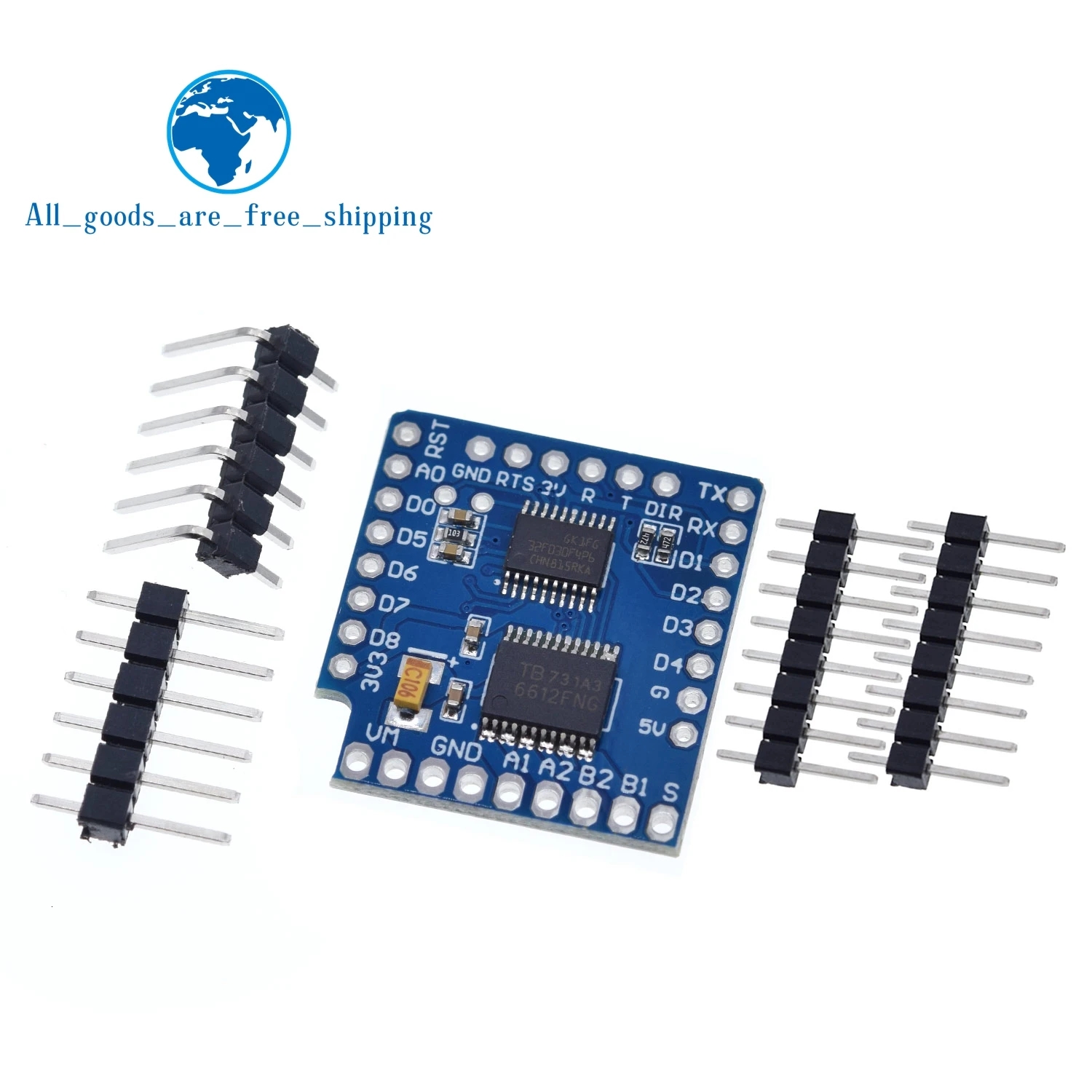 Motor Shield for D1 Mini I2C Dual Motor Driver TB6612FNGV1.0.0 Power Module Motor Shield for D1 Mini I2C Dual Motor Driver TB6612FNGV1.0.0 Power Module