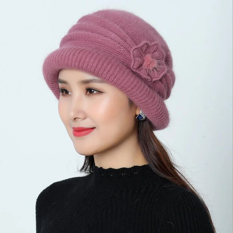 Winter Bucket Hat For Women Lady Fashion Thickened Soft Warm Fishing Cap Outdoor Hat Panama Cap