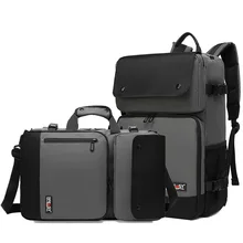 Деловой рюкзак мужской водонепроницаемый Оксфорд сумка через плечо 17 дюймов Сумка для ноутбука на открытом воздухе прочные дорожные рюкзаки XA277ZC