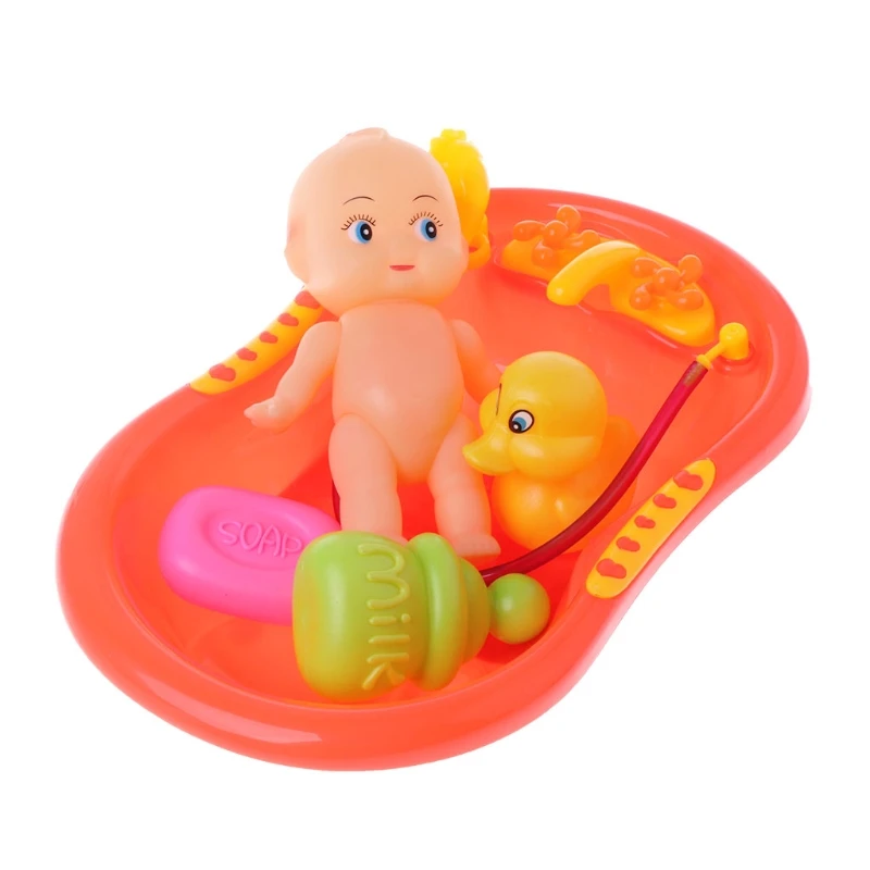 Ванна с кукольной игрушкой для ванной для ребенка Плавающие Игрушки для раннего развития Y4UD