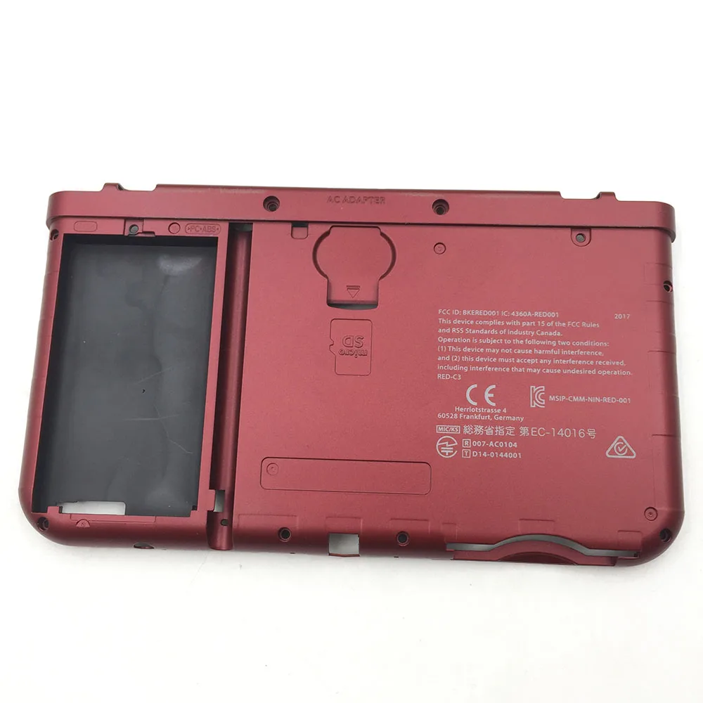 Botton D пластина рамка для New 3DS LL XL запасная часть батарея держатель корпус - Цвет: for New3DSXL  Red