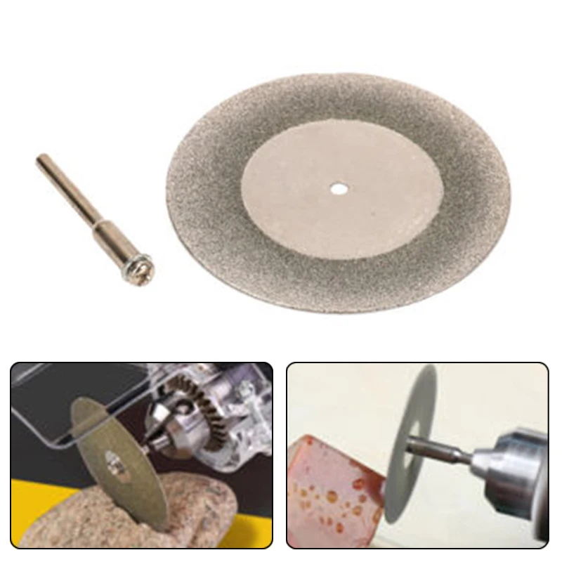 2in 50mm 1/8" Shank Mini Diamond Cutting Disc Saw Rotary Woodworking Tool Kit
