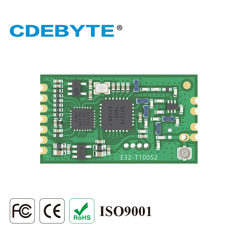 Ebyte E32-433T20S2T SX1278 UART SMD IoT модуль 433 МГц 100 мВт Передатчик и приемник низкой мощности IPEX штамп антенна отверстия интерфейс