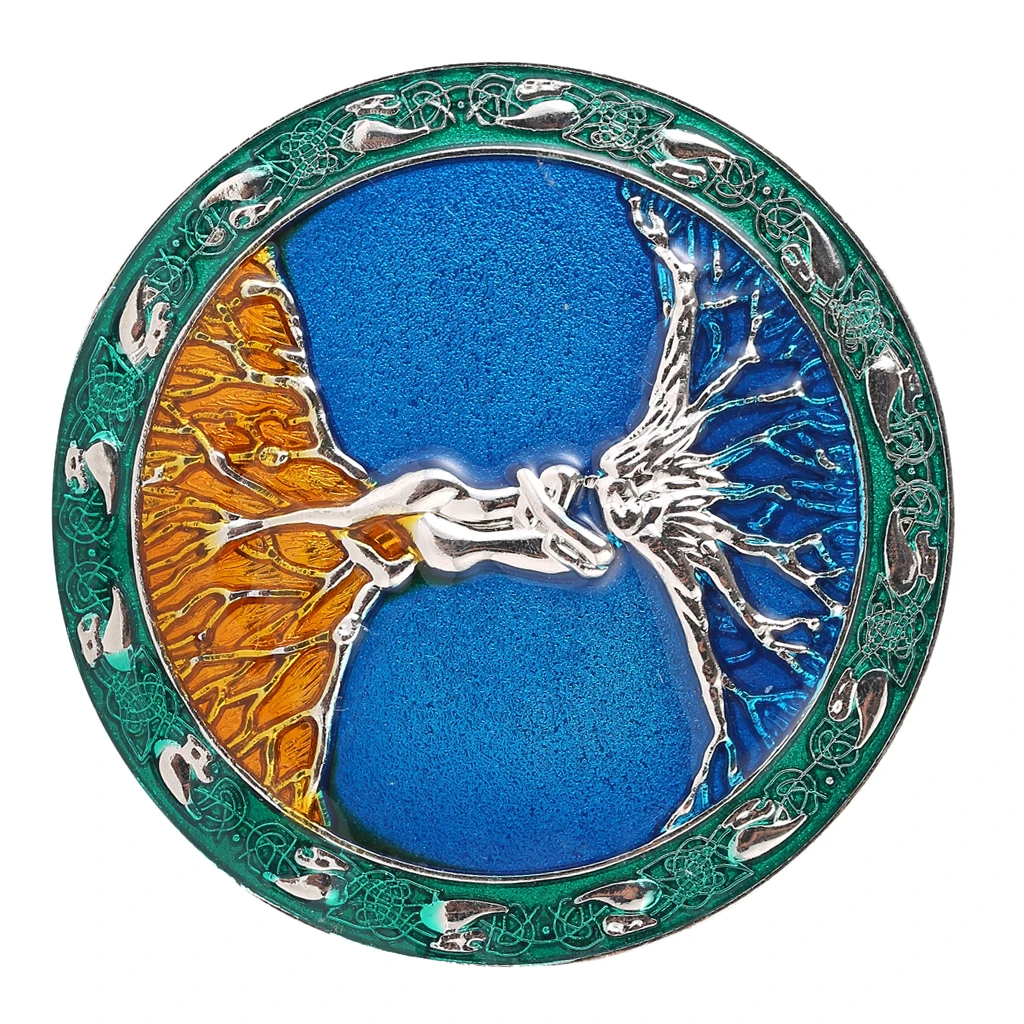 8cm Round Men's Tree Of Life Roots Branches Belt Buckle Greek Myth Buckles