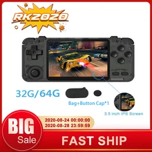 Console de jeu portable RK2020, RK3326 quad-core, écran de 3.5 pouces, 32/64 go, jeu classique rétro, Mini contrôleur de jeu vidéo