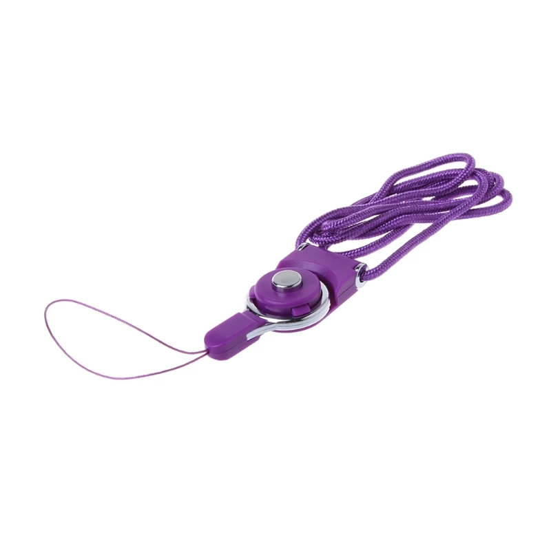 Purple Съемный многофункциональный мобильный телефон шейный ремешок для iphone 8 7 samsung S9 S8 AXYF - Цвет: Purple